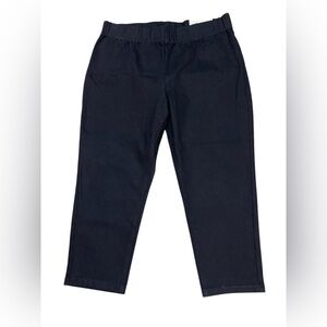 Soft Surroundings Metro Crop Black Petite Large (14P/16P) Pants. NWT